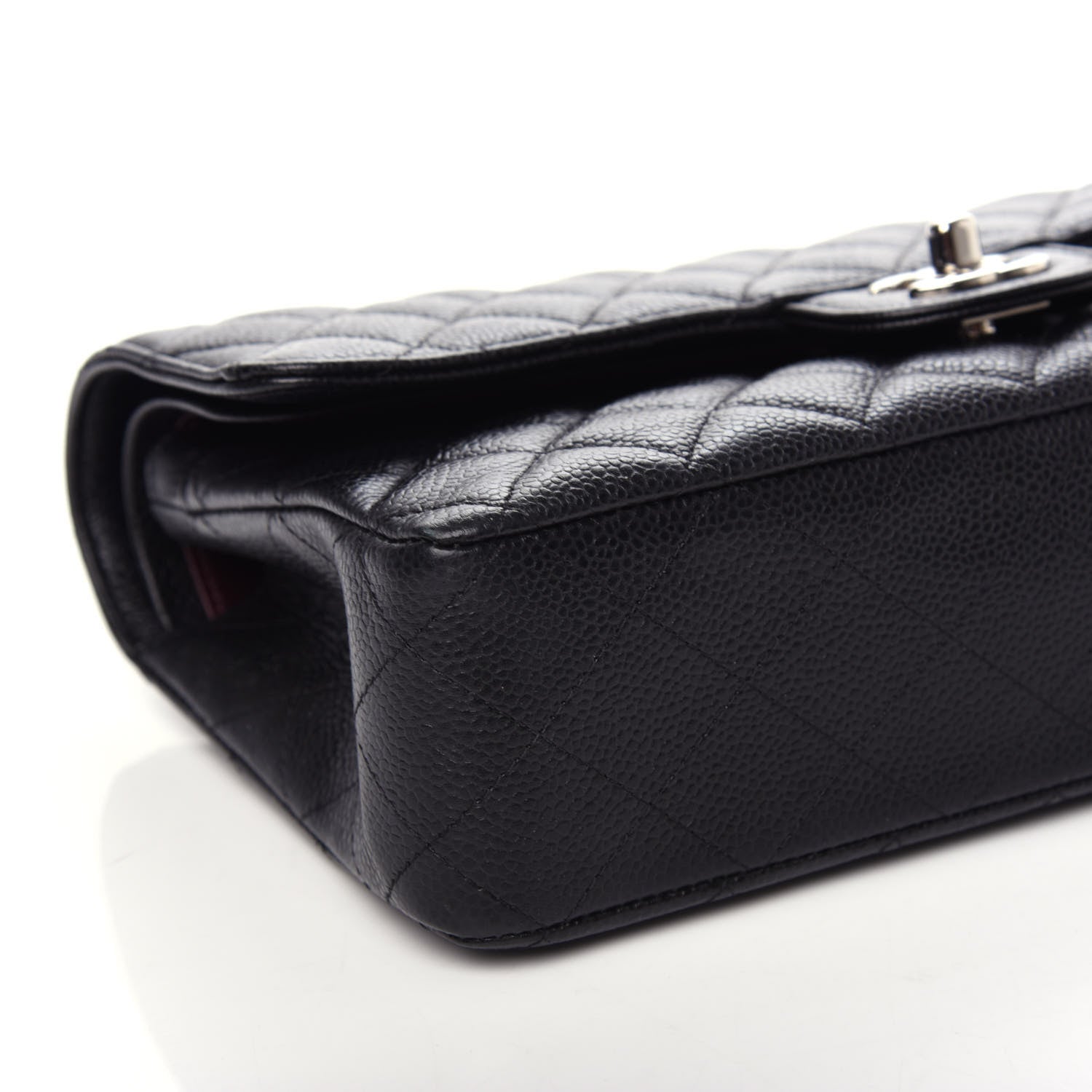 Chanel Caviar Quilted Medium Double Flap Black 8 of 9