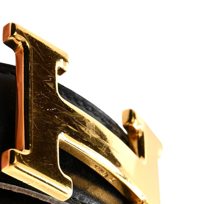Hermes Box Epsom 32mm H Belt 80 32 Black Gold 9 of 9