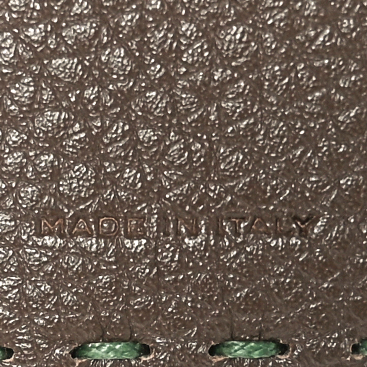 Cuoio Romano Selleria Logo Bi-Color Bi-Fold Wallet Verde Tosca