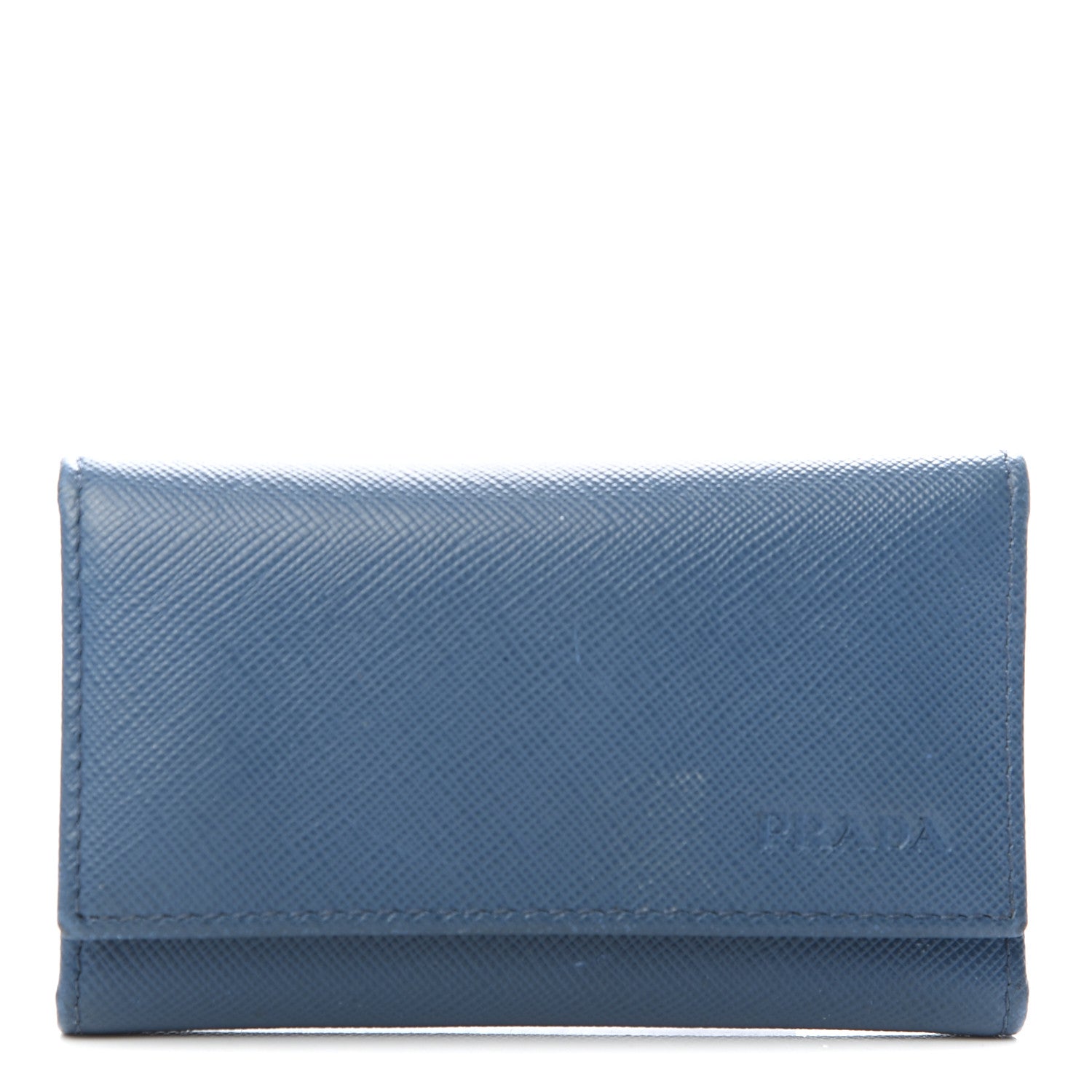 Prada Saffiano 6 Key Holder Cobalto 1 of 6