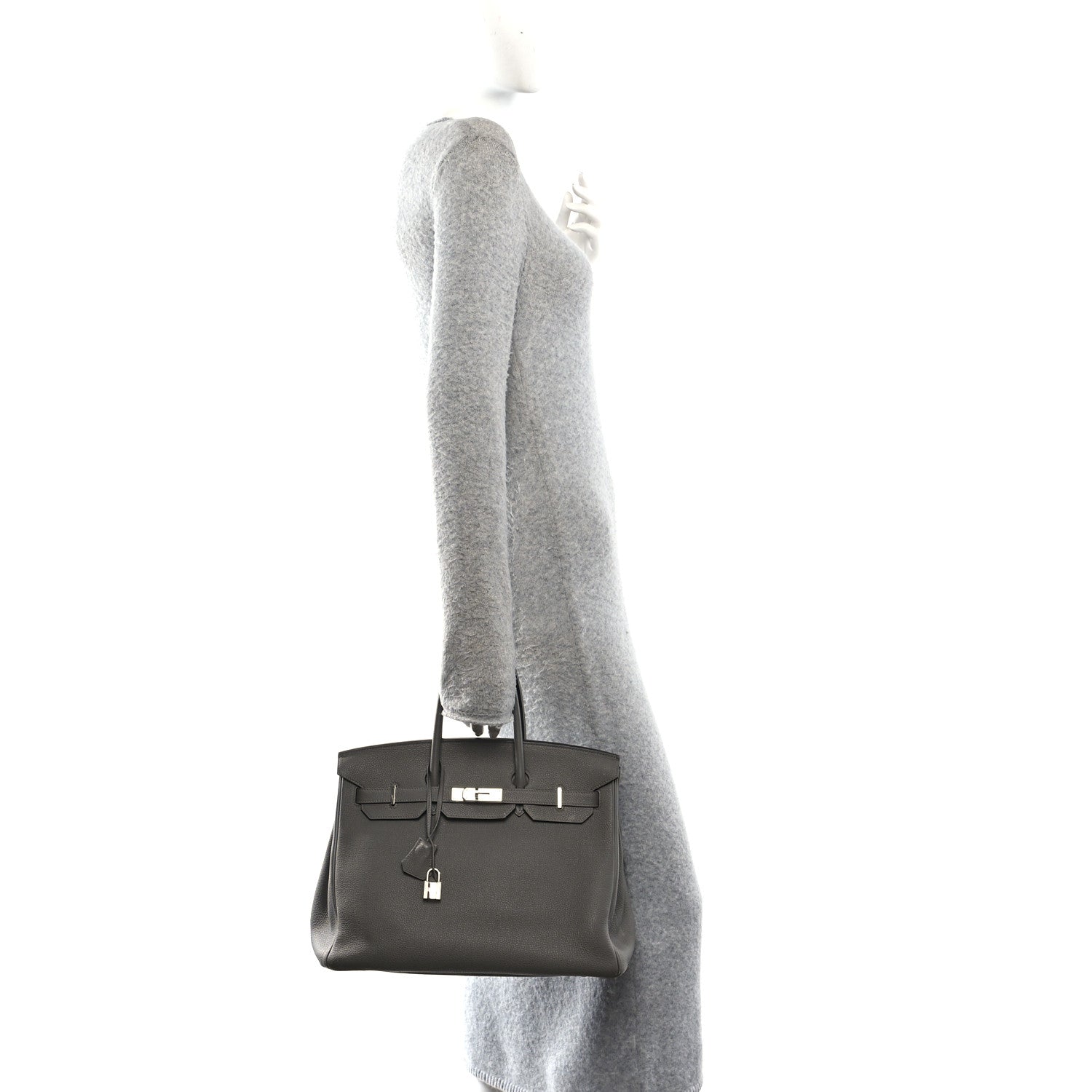 Hermes Togo BIRKIN 35 Gris Meyer 2 of 14