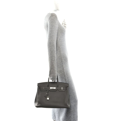 Hermes Togo BIRKIN 35 Gris Meyer 2 of 14