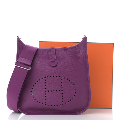 Hermes Taurillon Clemence Evelyne III PM Anemone 11 of 11