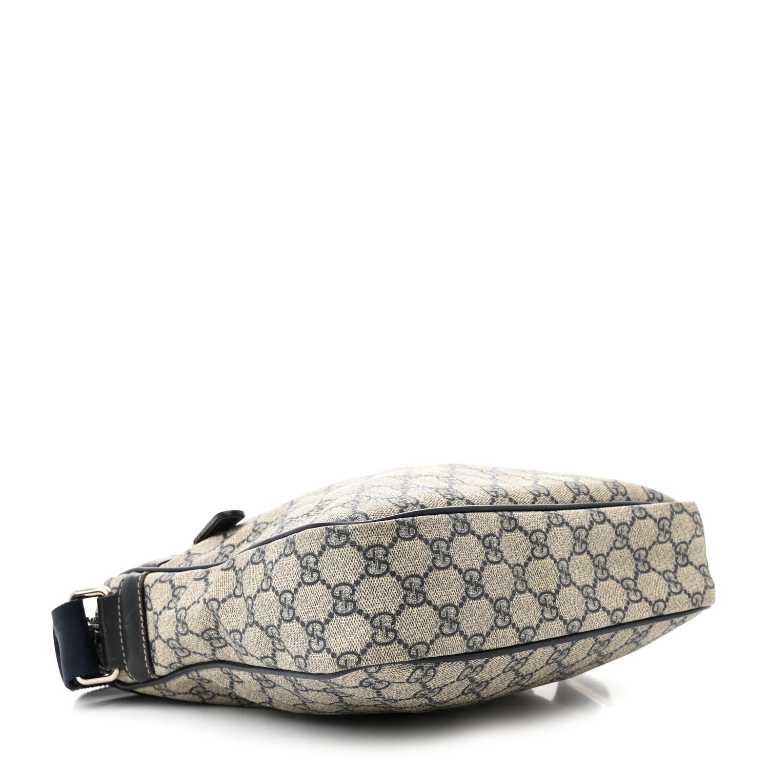 Gucci GG Plus Monogram Selleria Calfskin Medium Messenger Bag Beige Blue 4 of 14