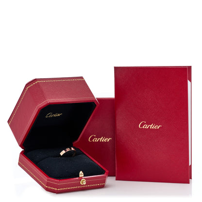 Cartier 18K Pink Gold 3.5mm LOVE Wedding Band Ring 52 6 5 of 5