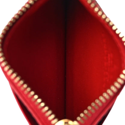 Gucci GG Supreme Monogram Apple Key Coin Case Card Holder Beige Multicolor Lobster Red 5 of 9