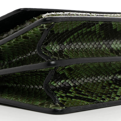 Saint Laurent Snakeskin Small Monogram Sunset Green 9 of 10