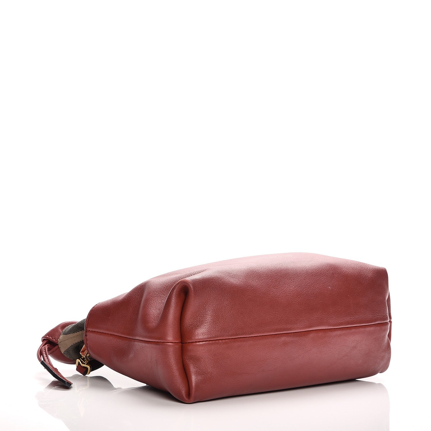 Burberry Calfskin House Check Little Crush Military Red 4 of 14