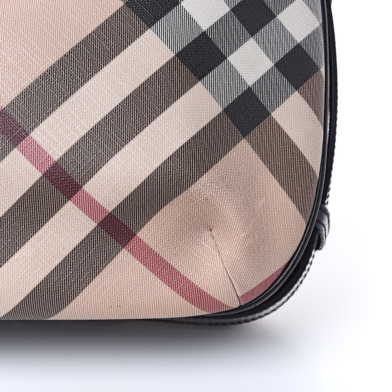 Burberry Calfskin Supernova Check Medium Barton Hobo Black 11 of 22