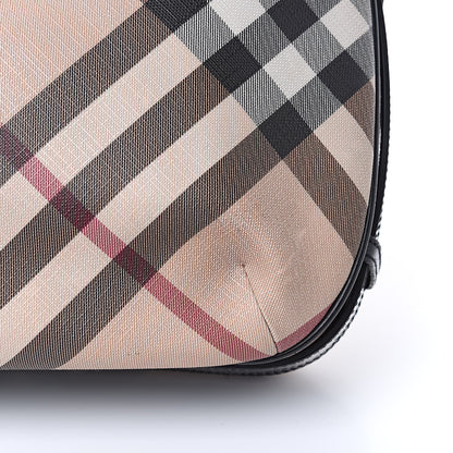 Burberry Calfskin Supernova Check Medium Barton Hobo Black 11 of 22