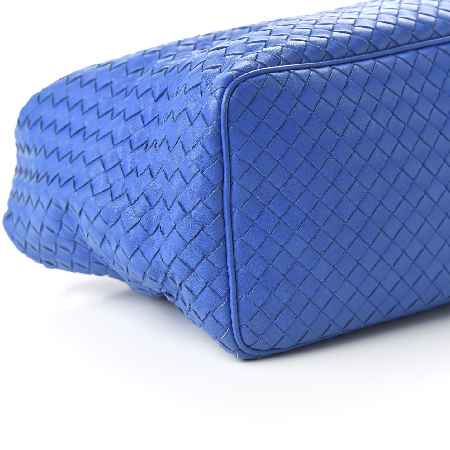 Nappa Intrecciato Small Shoulder Bag Blue