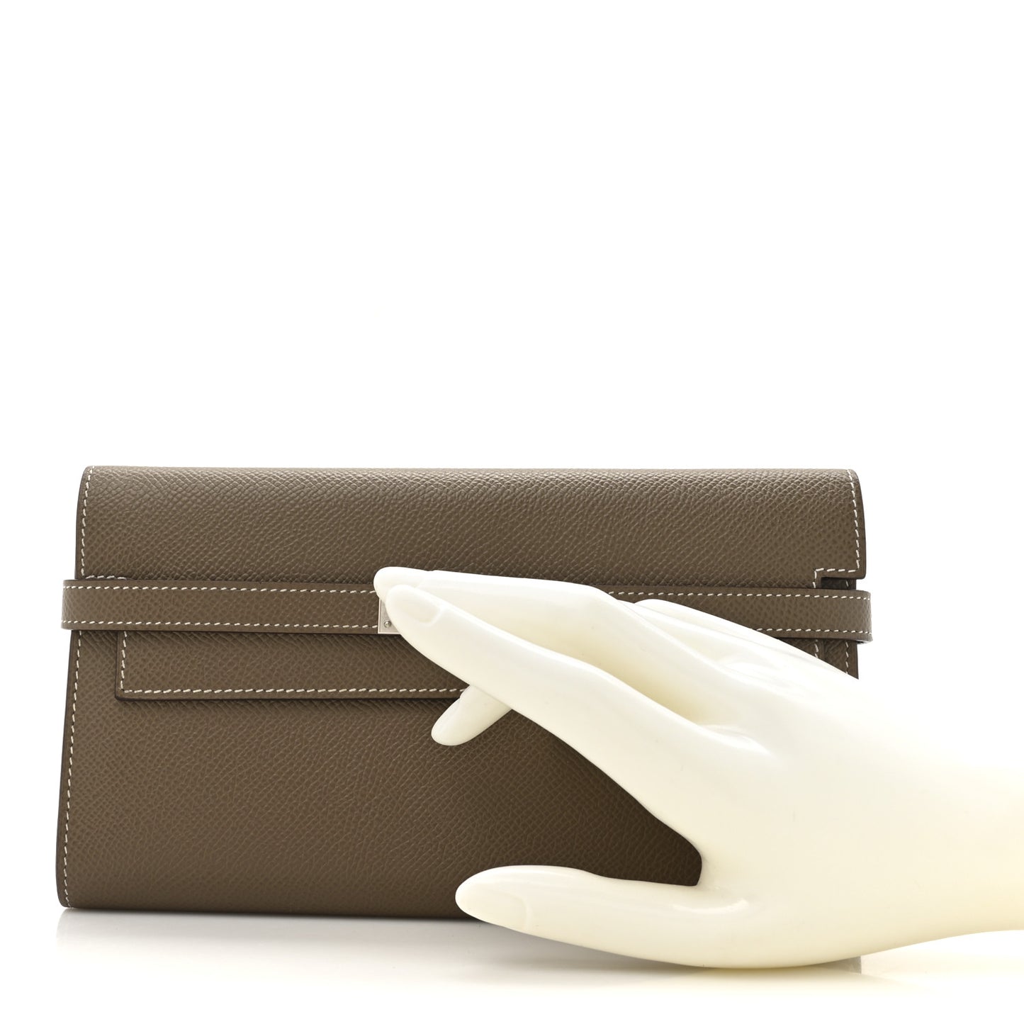 Epsom Kelly Longue Wallet Etoupe