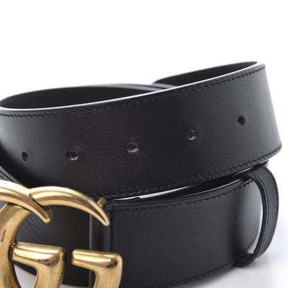Gucci Calfskin Double G 40mm Belt 80 32 Black 3 of 5