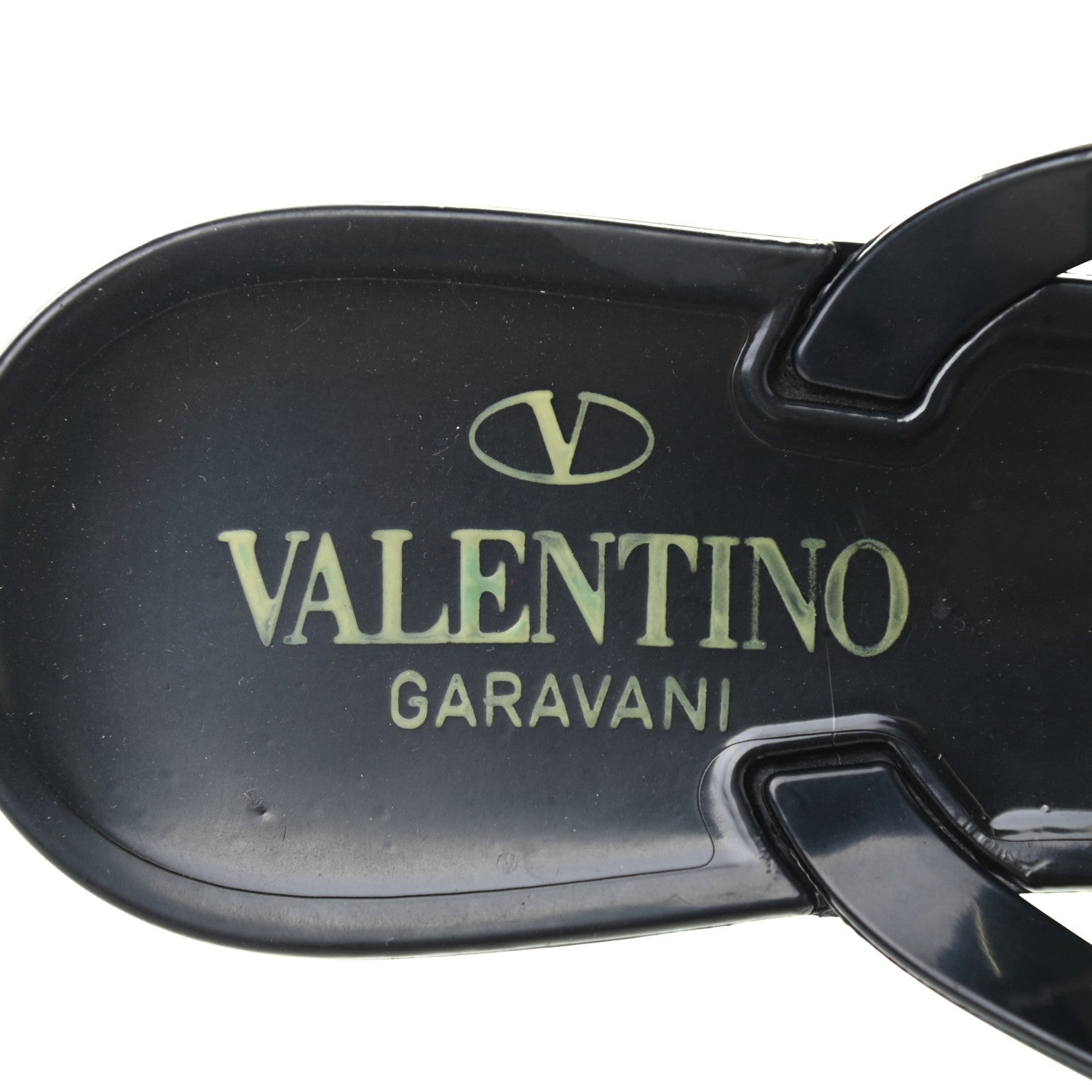 Valentino Garavani PVC Jelly Rockstud Bow Thong Sandals 37 Black 7 of 7