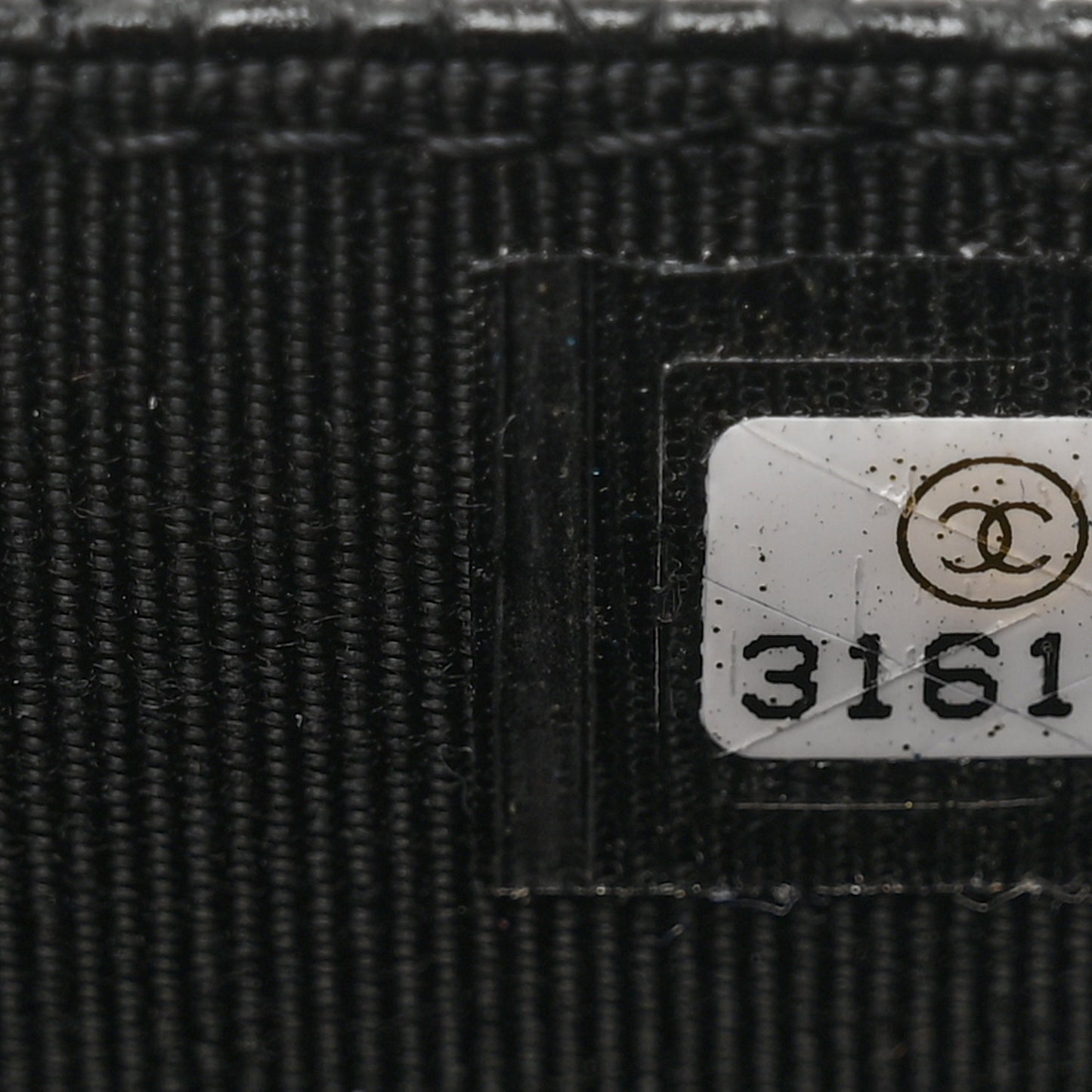 Caviar Quilted Flap Card Holder Wallet Black