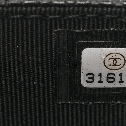 Chanel Caviar Quilted Flap Card Holder Wallet Black 8 of 9