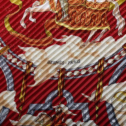 Hermes Silk Plisse Pythagore Scarf 90 5 of 7
