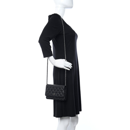 Chanel Caviar Quilted Wallet On Chain WOC Black 3 of 12