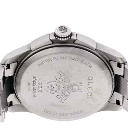 Gucci Stainless Steel 44mm G-Timeless Bee Chronograph Quartz Watch Black 4 of 5