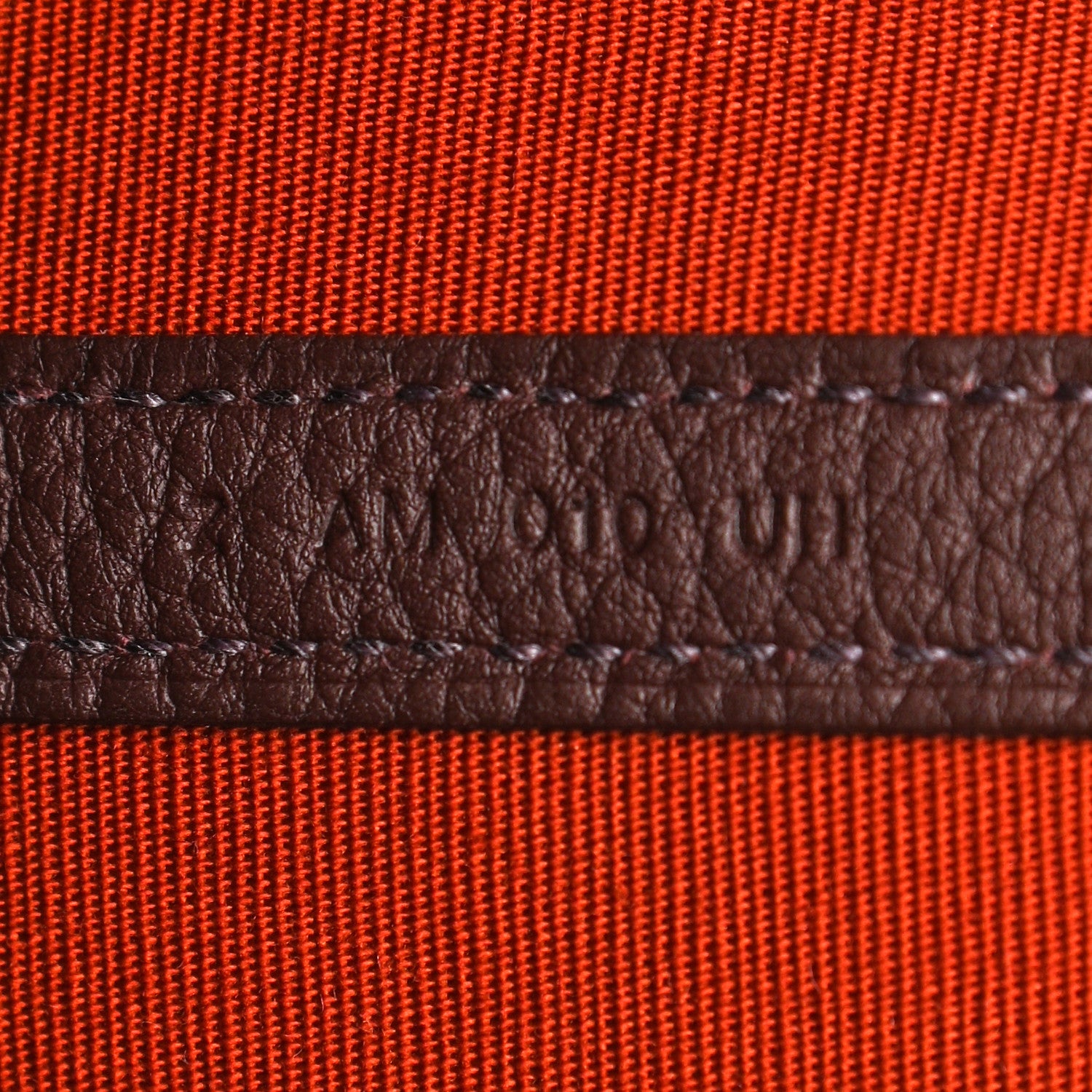 Hermes Toile Vache Country Garden Party Tote 30 TPM Orange Poppy Rouge Grenat 7 of 12