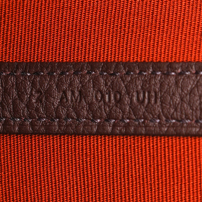 Hermes Toile Vache Country Garden Party Tote 30 TPM Orange Poppy Rouge Grenat 7 of 12