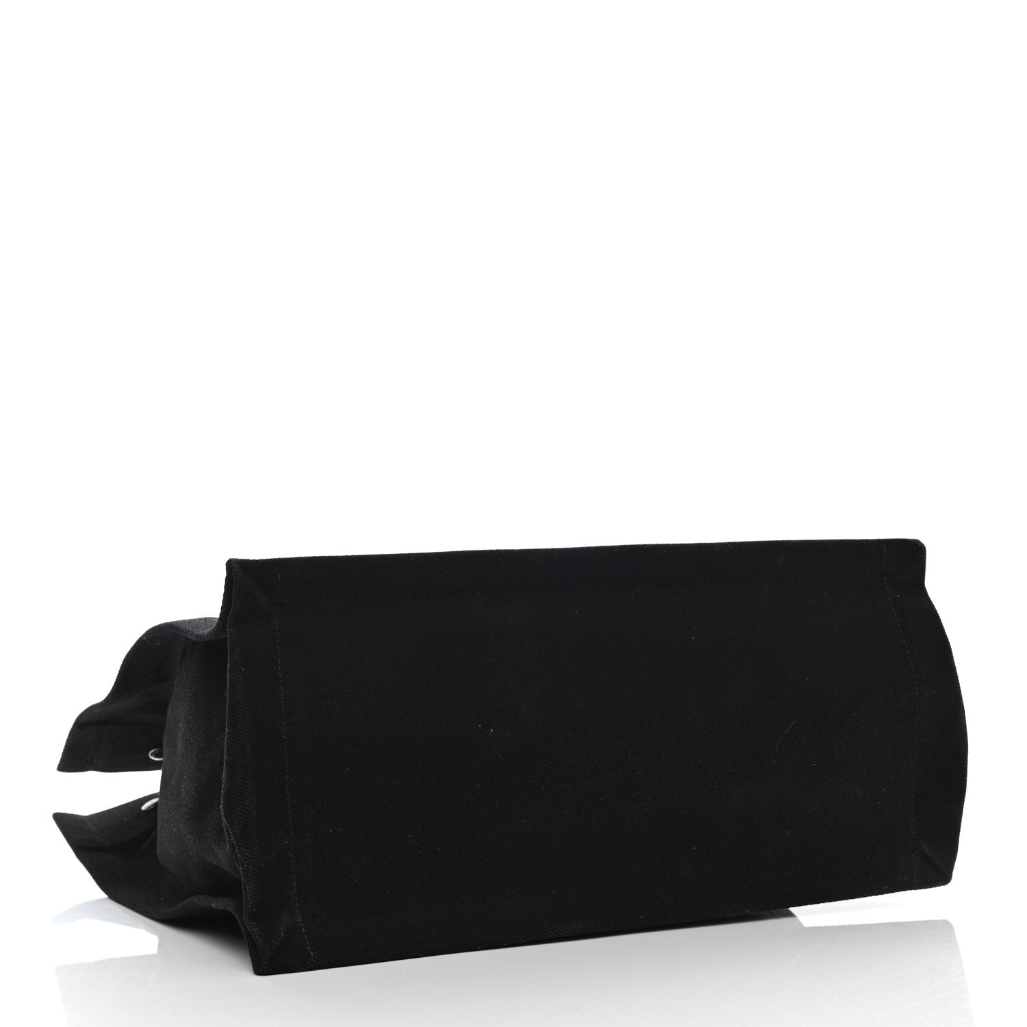 Saint Laurent Linen Calfskin Rive Gauche North South Tote Black 4 of 8