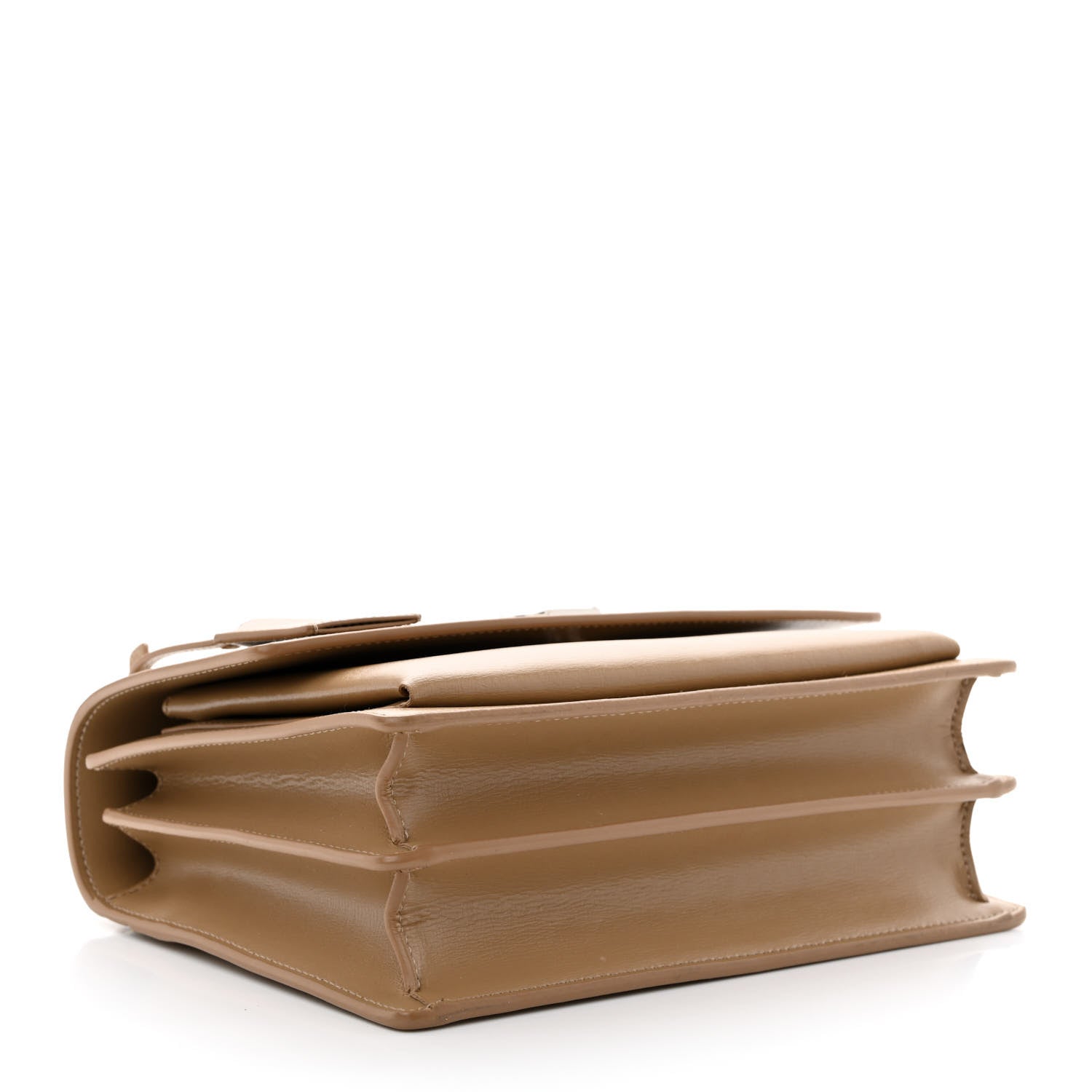 Saint Laurent Calfskin Medium Monogram Sunset Dark Beige 4 of 10