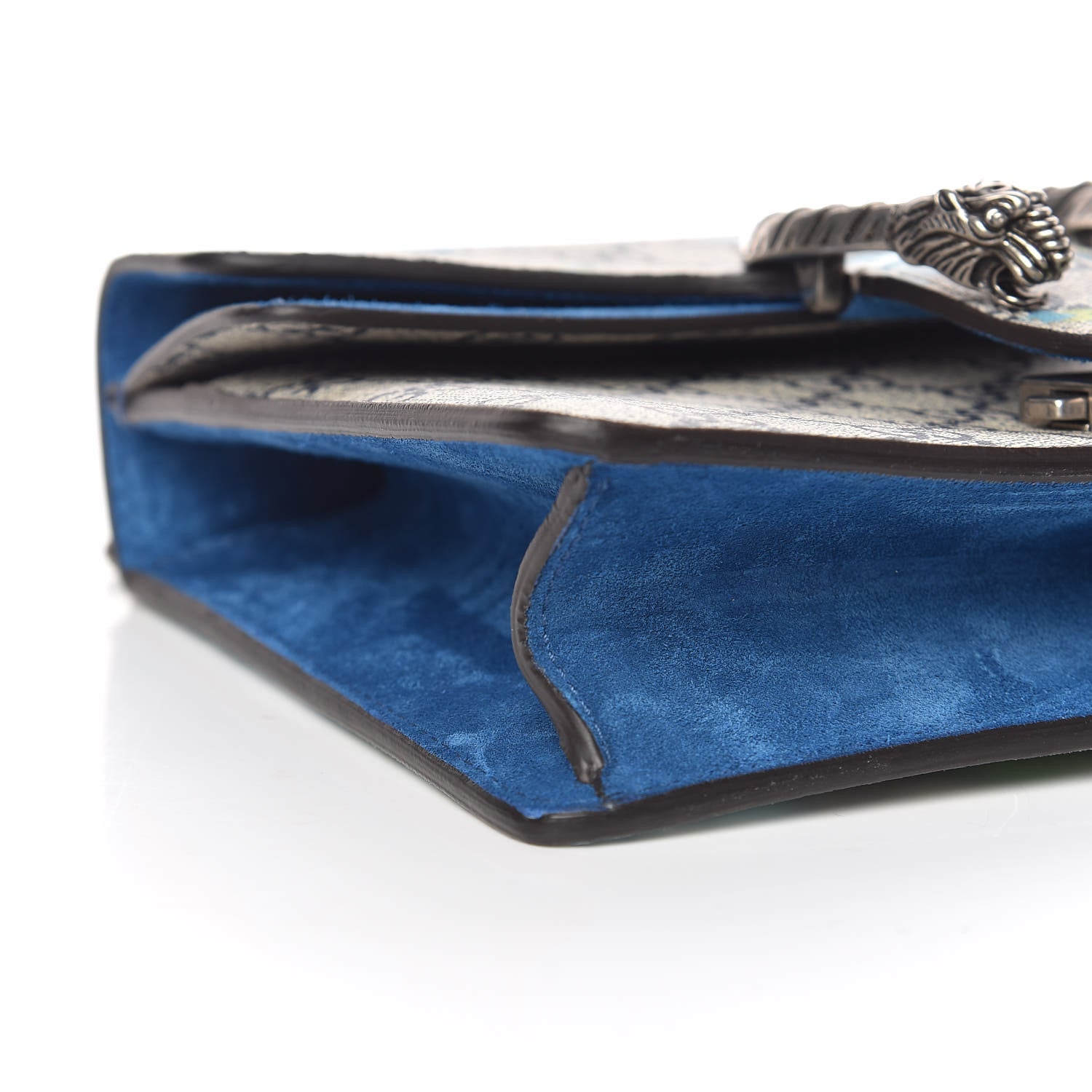 Gucci GG Supreme Monogram Blooms Mini Dionysus Shoulder Bag Beige Navy Vintage Blue 8 of 9