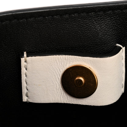 Versace Vitello Mini Virtus Bucket Bag White 10 of 13