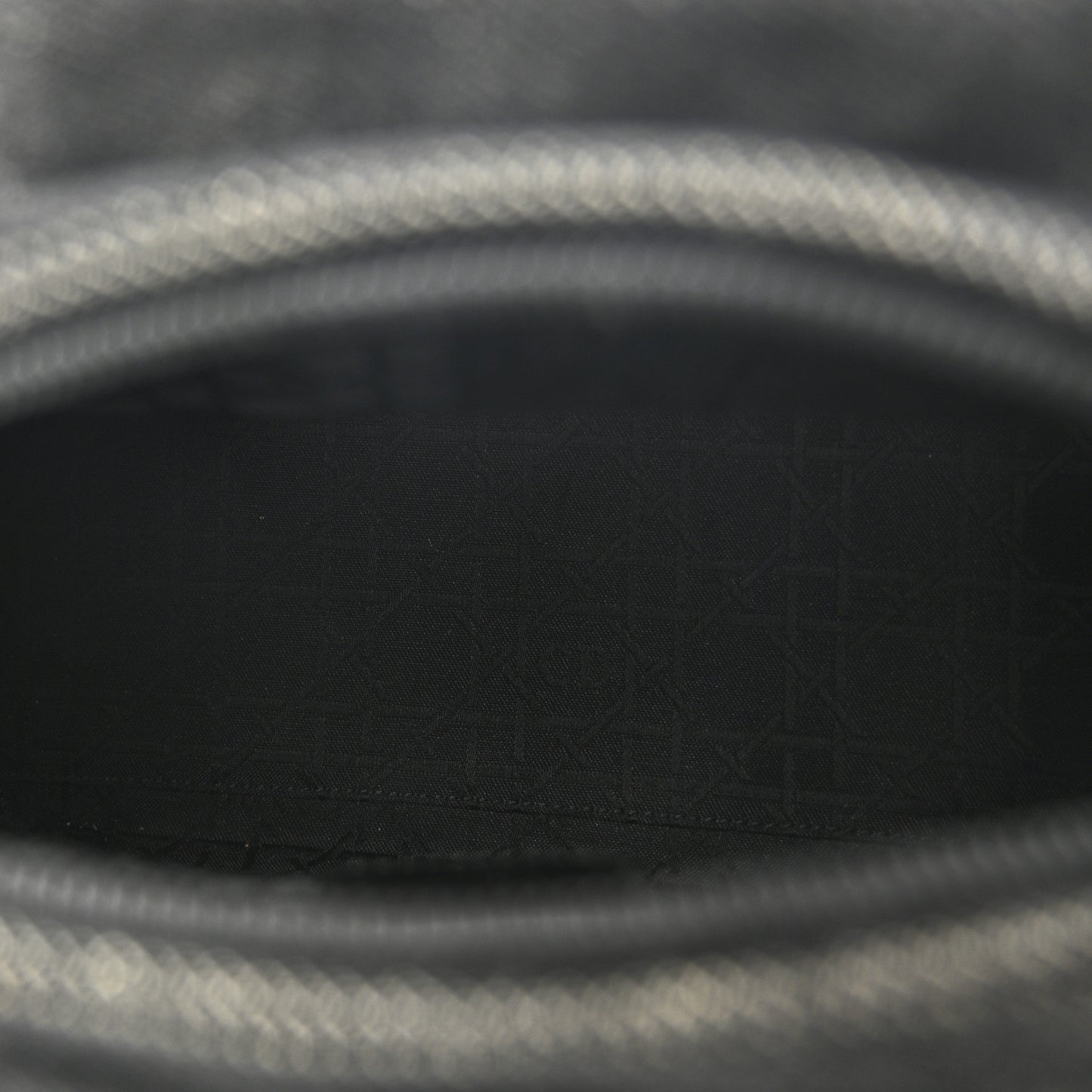 Denim Cannage Medium Lady Dior Black