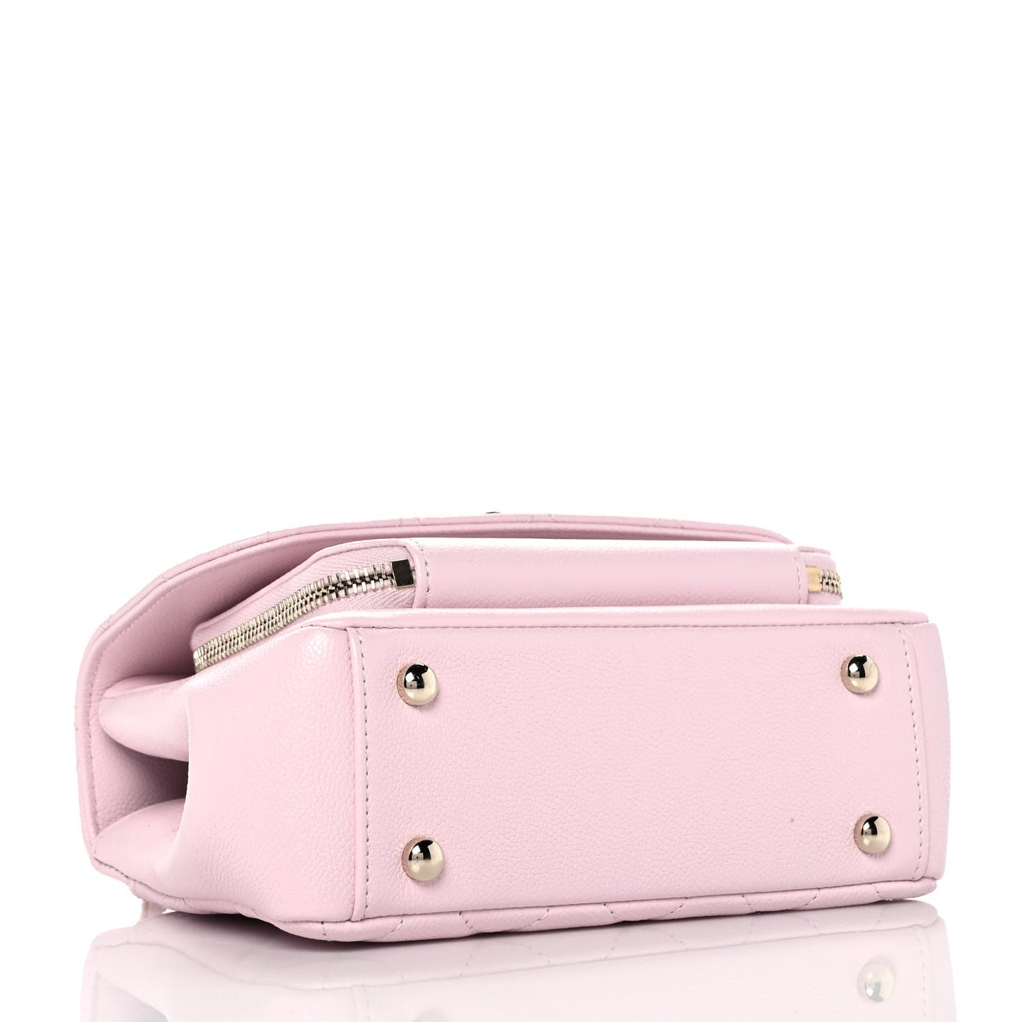 Caviar Quilted Small Business Affinity Flap Light Pink