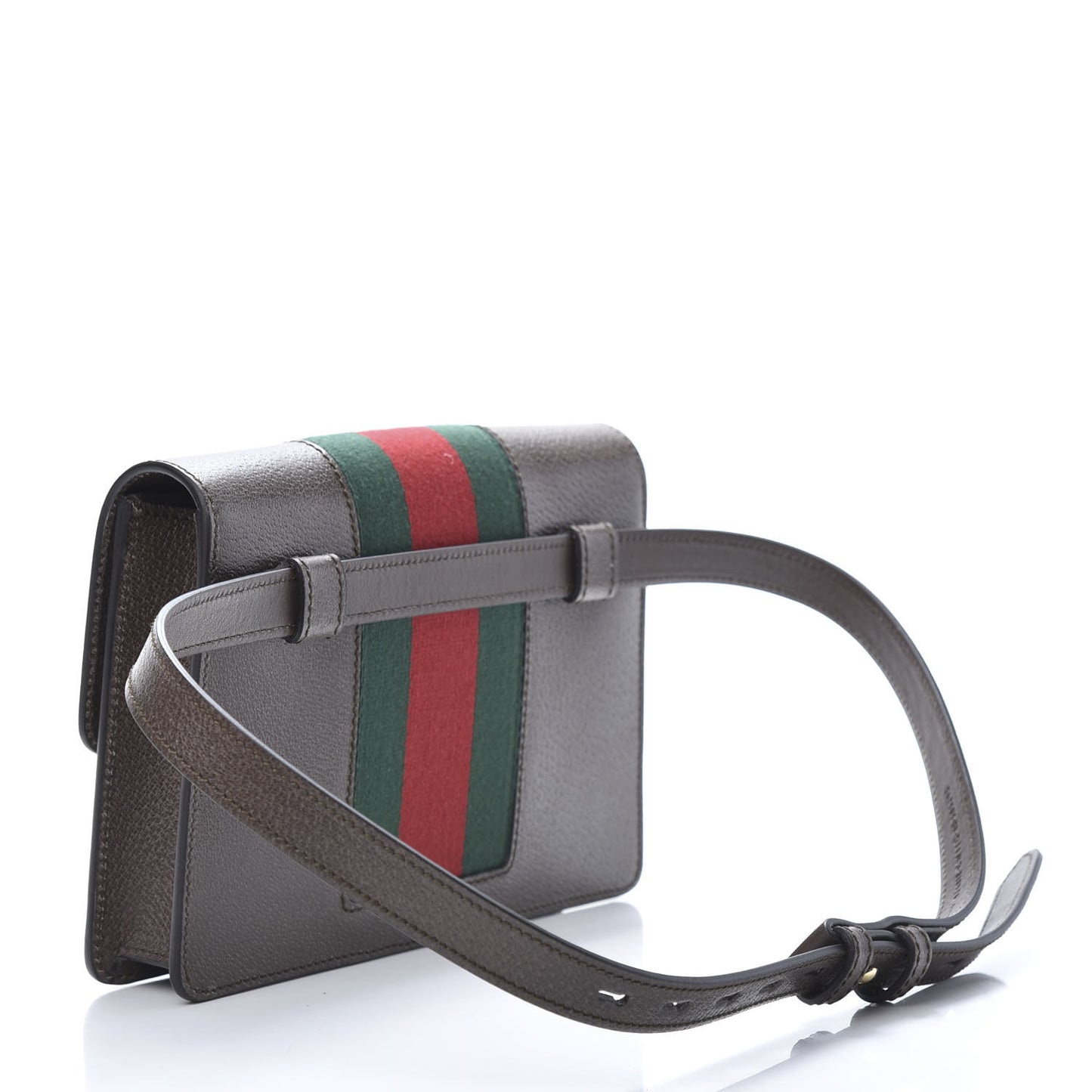 Calfskin Embroidered Sylvie Belt Bag Brown