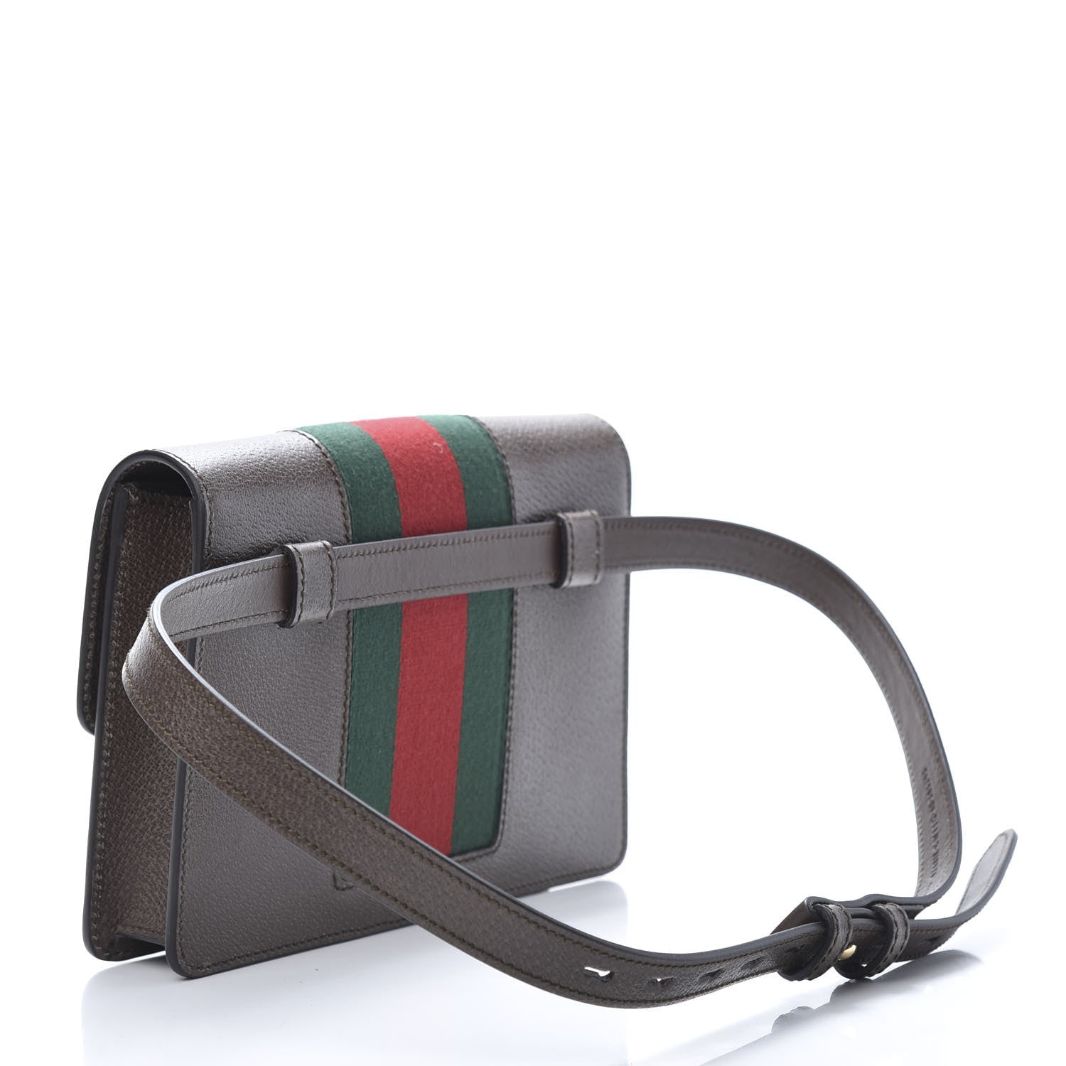 Gucci Calfskin Embroidered Sylvie Belt Bag Brown 3 of 10