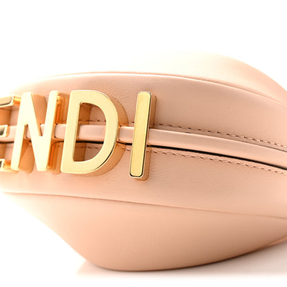 Fendi Vitello Grace Matte Nano Fendigraphy Hobo Charm Light Rose 10 of 10