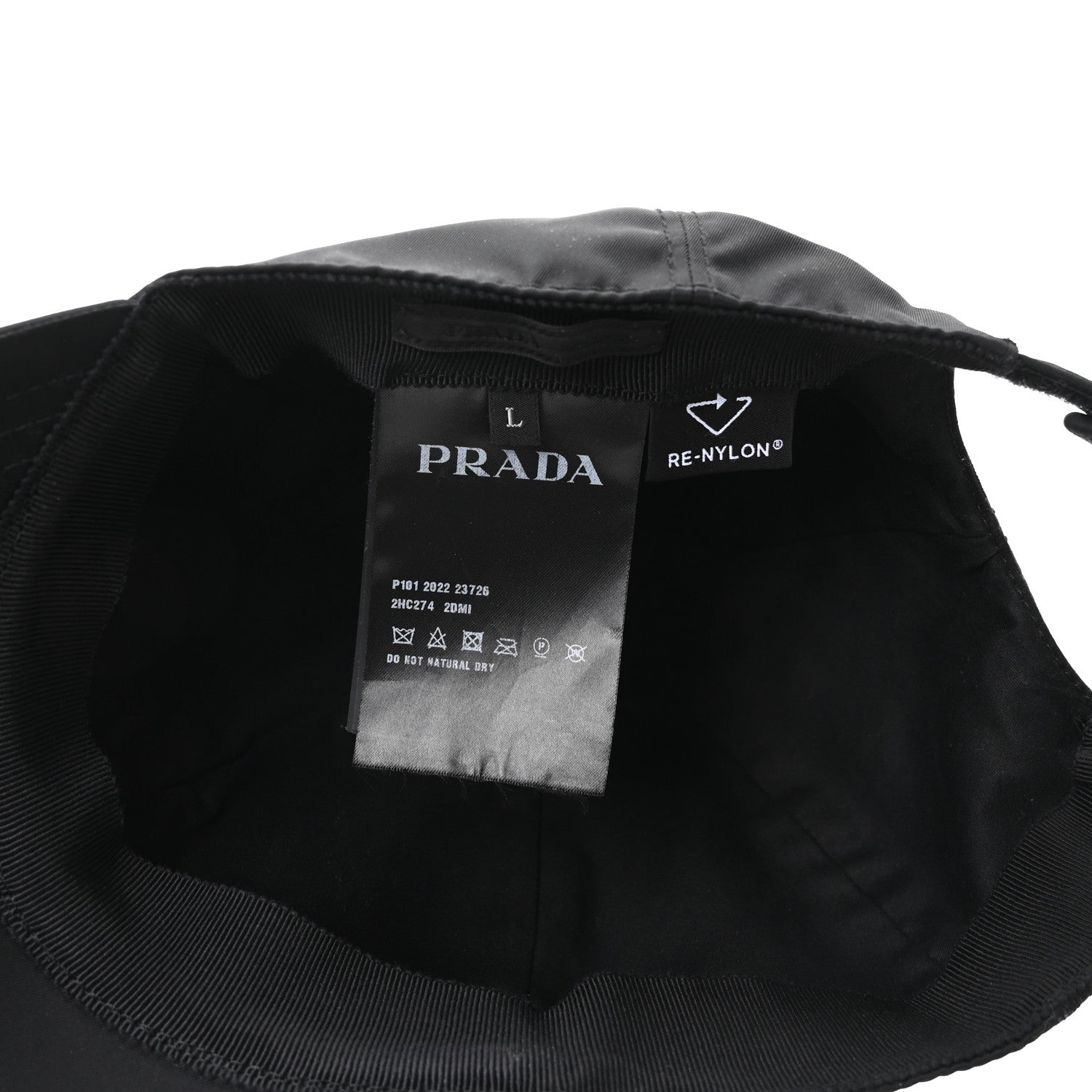 Prada Re-Nylon Baseball Cap L Black 8 of 8