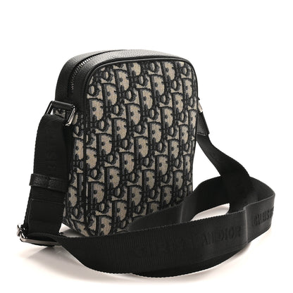 Christian Dior Oblique Messenger Pouch Beige Black 3 of 9