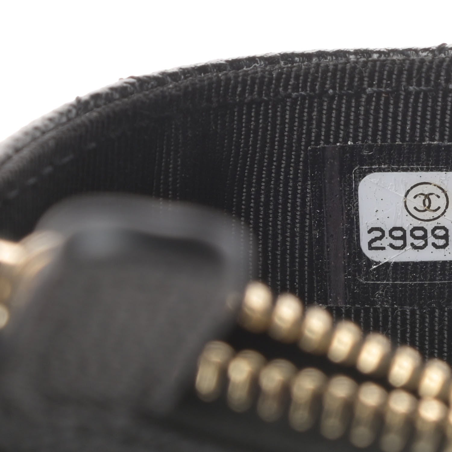 Chanel Caviar Quilted CC Zip Card Holder Black 7 of 8