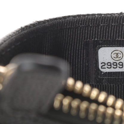 Chanel Caviar Quilted CC Zip Card Holder Black 7 of 8