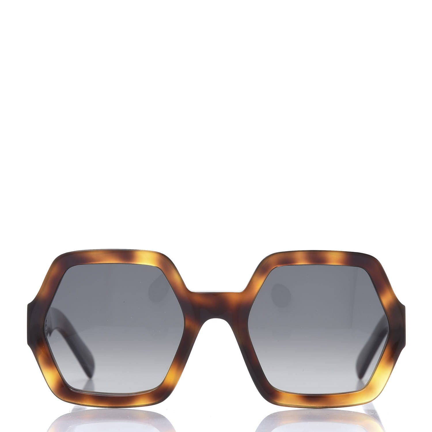 Celine Acetate Octagon Polarized Sunglasses CL401311 Blonde Havana 2 of 8