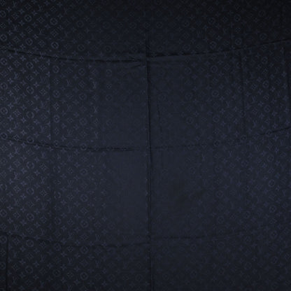 Louis Vuitton Silk Wool Monogram Shawl Night Blue 1 of 6
