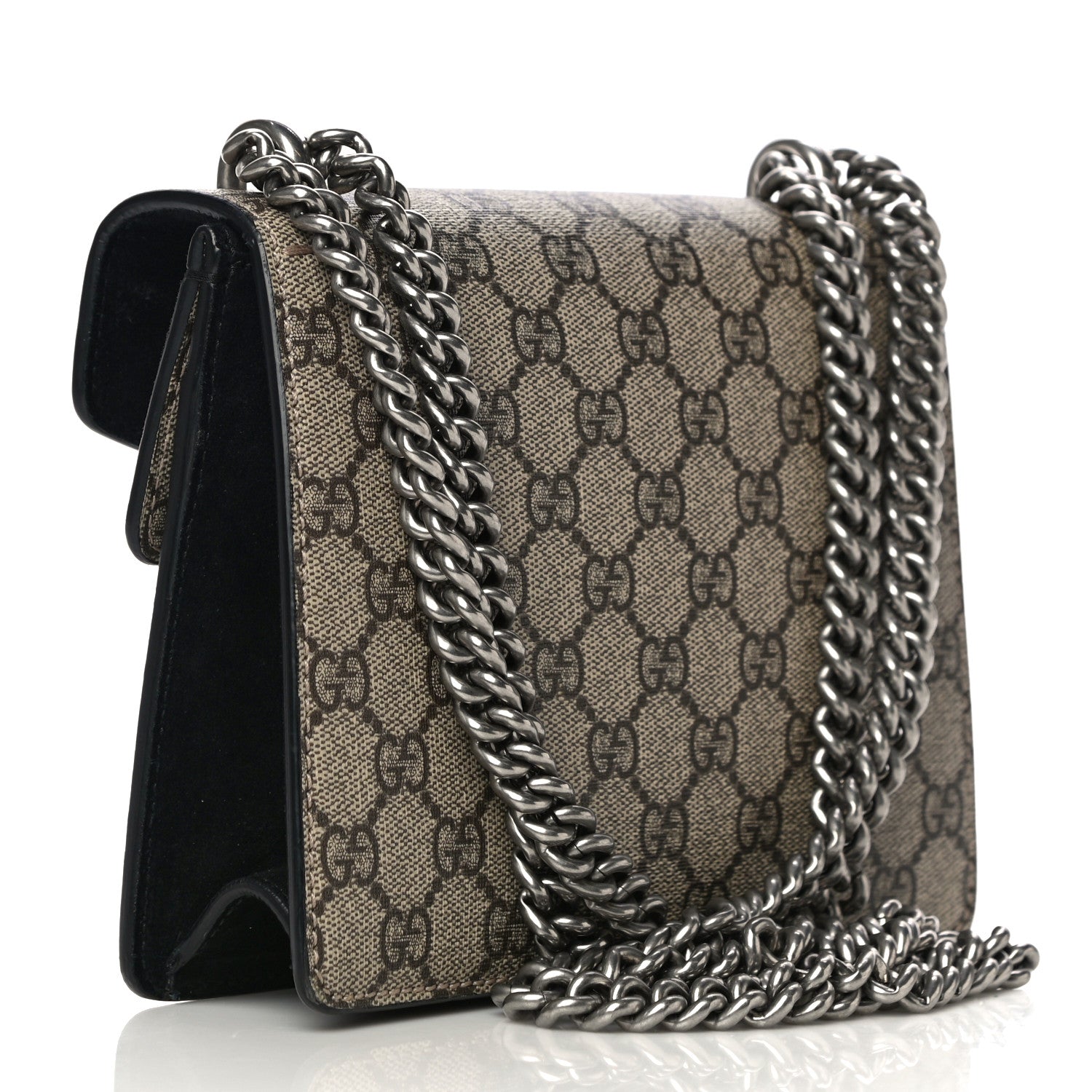 Gucci GG Supreme Monogram Mini Dionysus Shoulder Bag Black 3 of 16