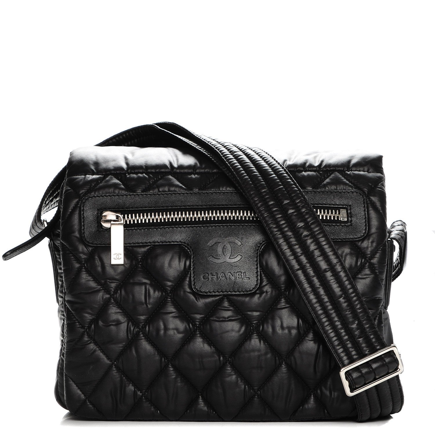 Chanel Nylon Small Coco Cocoon Messenger Bag Black 1 of 7