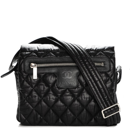 Chanel Nylon Small Coco Cocoon Messenger Bag Black 1 of 7