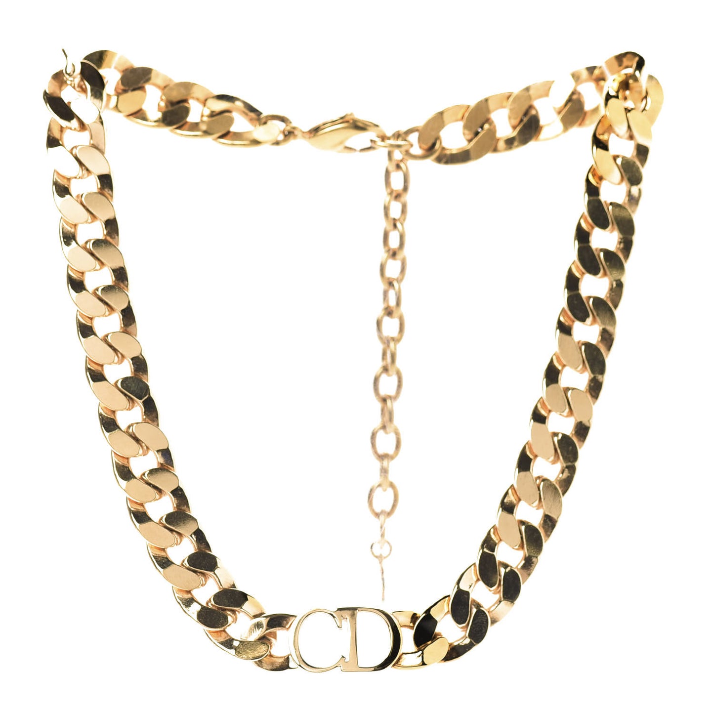 Metal Danseuse Etoile Chain Choker Necklace Gold