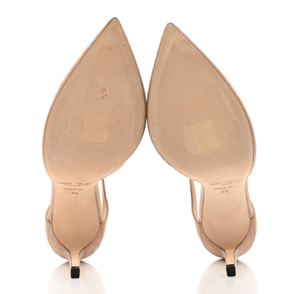 Jimmy Choo Suede Lancer 100 Pumps 39 Ballet Pink 5 of 14
