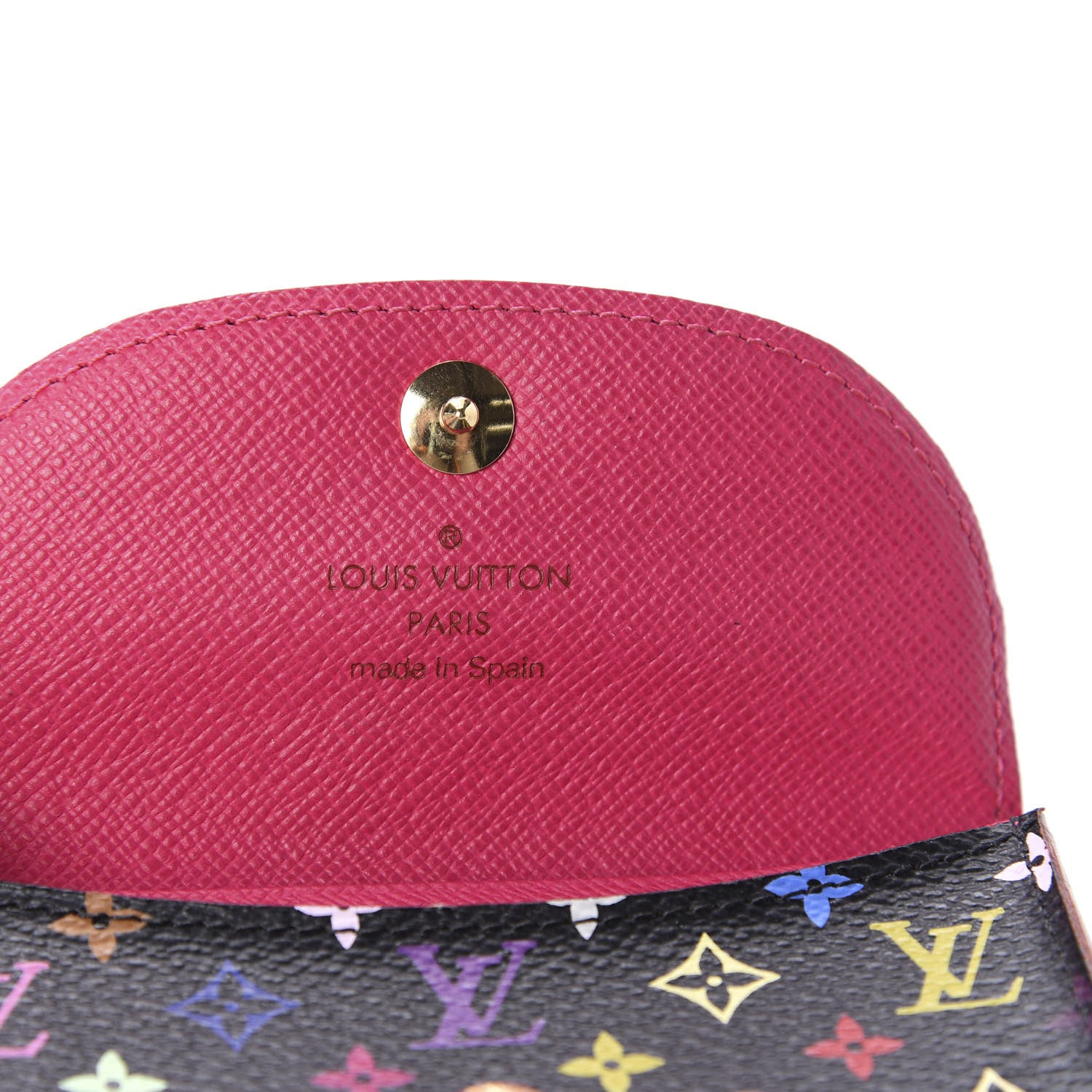 Louis Vuitton Monogram Multicolor Business Card Holder Black Grenade 8 of 9