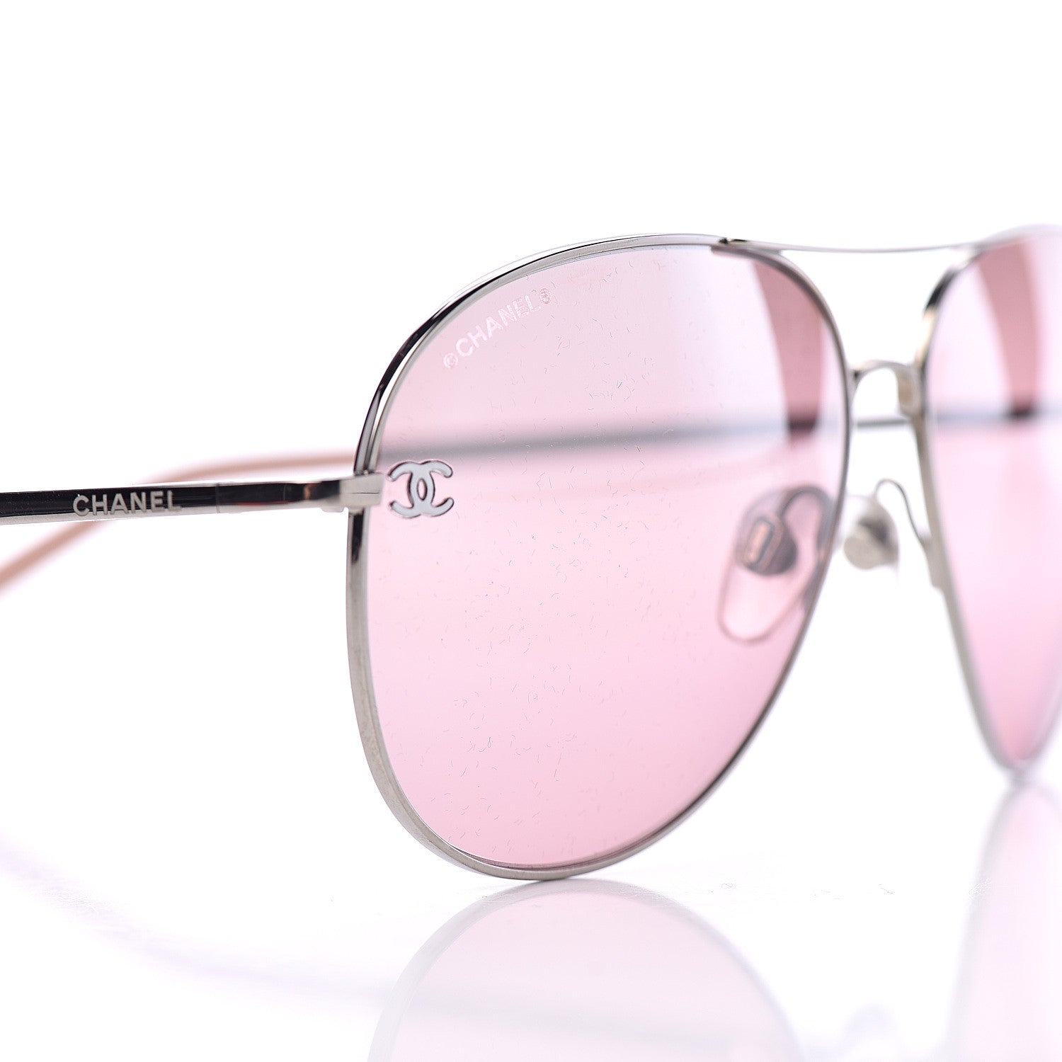 Chanel CC Aviator Sunglasses 4189-T-Q Pink 7 of 8