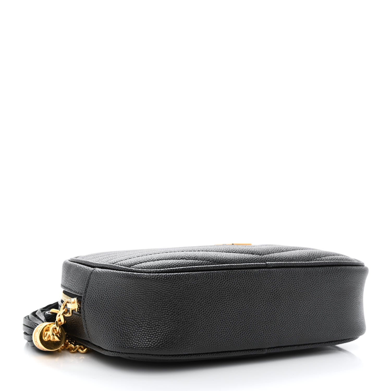 Saint Laurent Grain De Poudre Matelasse Monogram Mini Lou Camera Bag Black 4 of 10