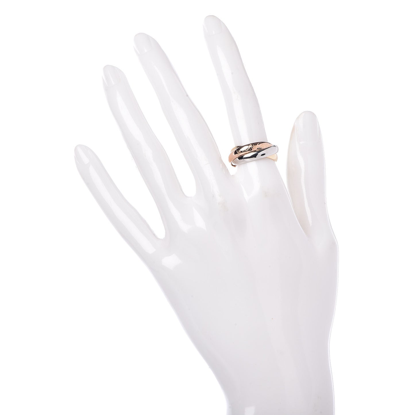 18K Pink Yellow White Gold Classic Les Must De Trinity Ring 52 6