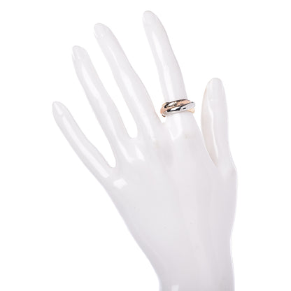 Cartier 18K Pink Yellow White Gold Classic Les Must De Trinity Ring 52 6 2 of 5